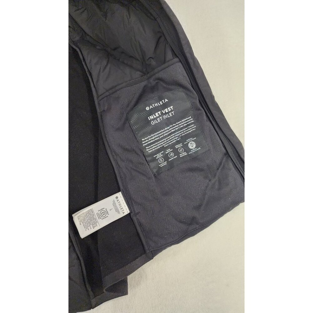 Athleta Inlet Puffer Vest Black Large - Picture 9 of 9